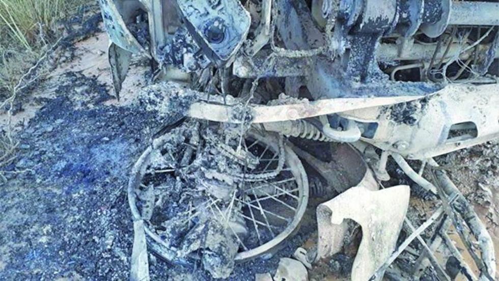Mueren dos personas por incendio en accidente vial