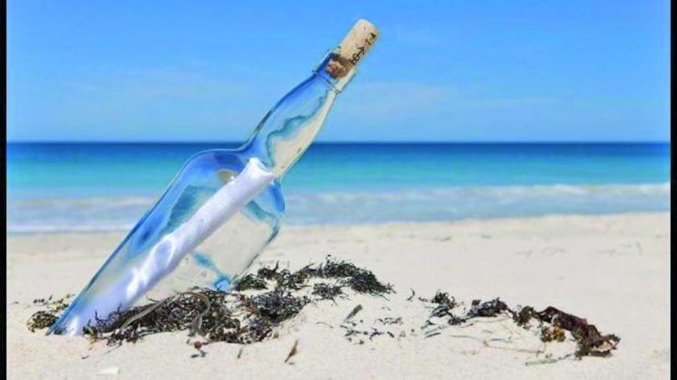 Hallan mensaje en una botella antigua