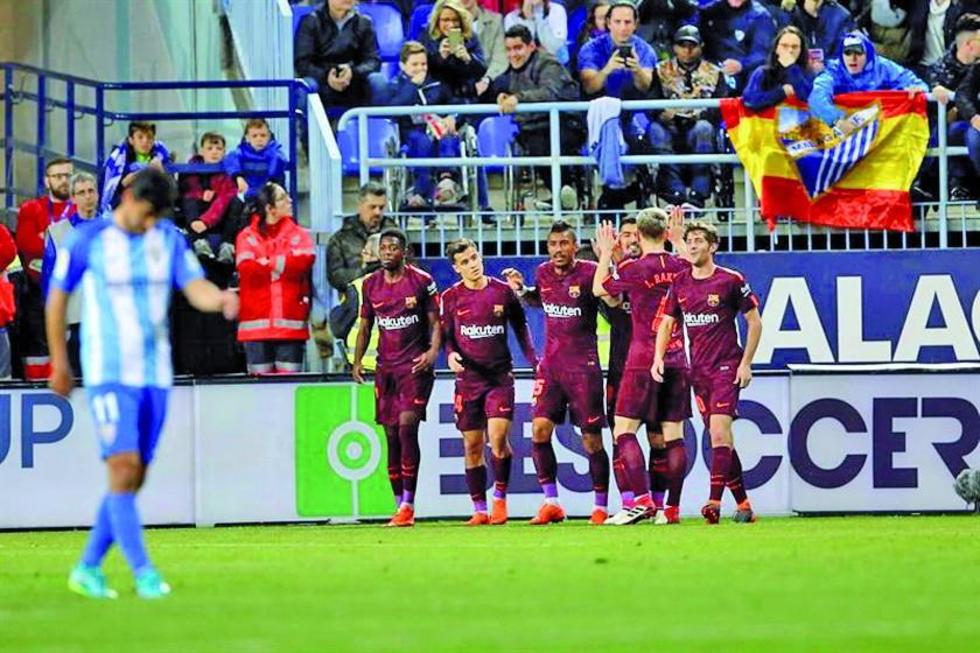 Barcelona vence con claridad a Málaga en “La Rosaleda”
