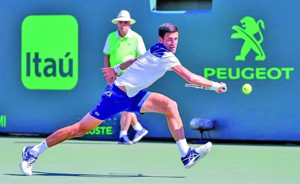 Djokovic cae en su primer partido en Miami