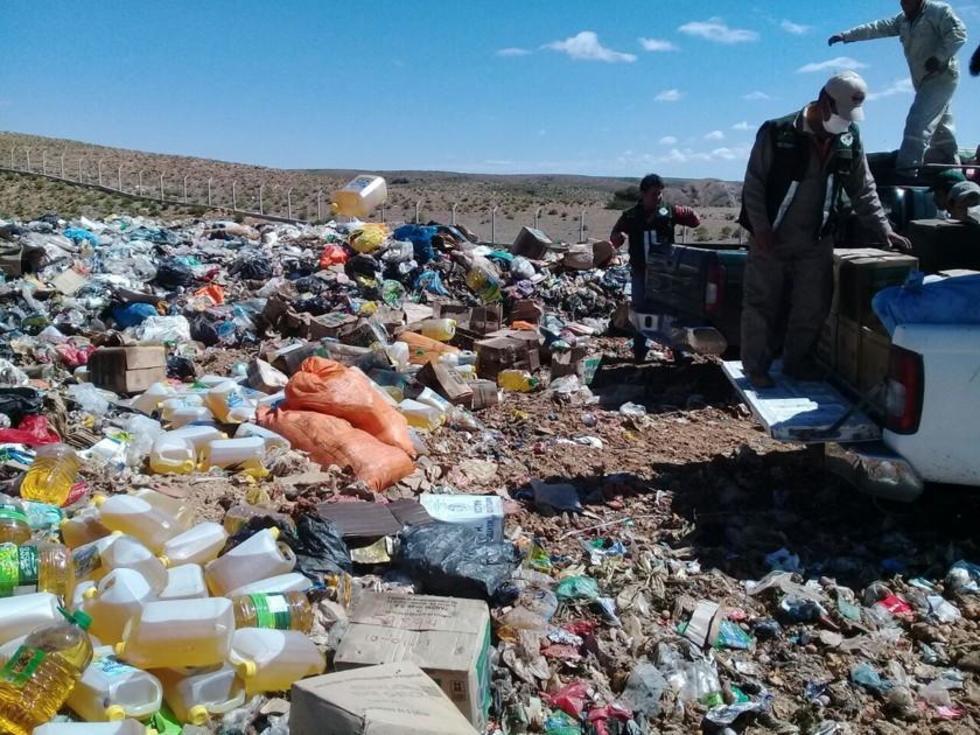 Destruyen varios productos no aptos para el consumo 