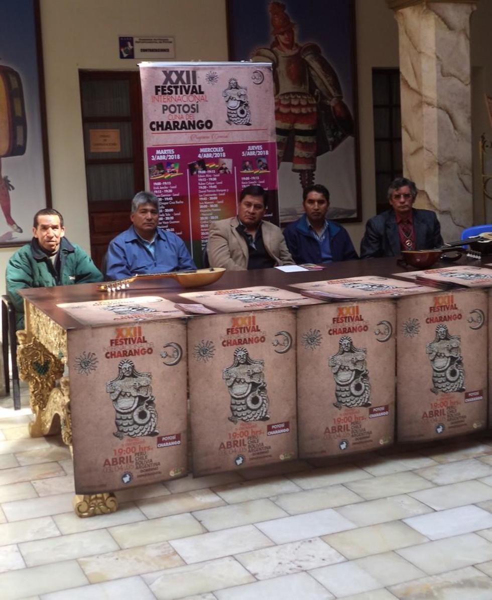 Presentan el XXII Festival Potosí Cuna del Charango