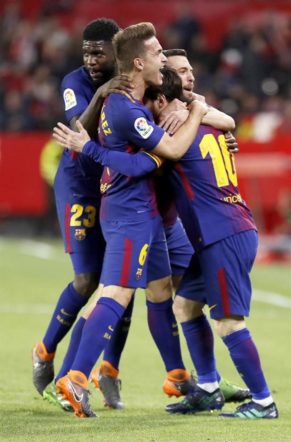 Barcelona consigue un empate ante Sevilla