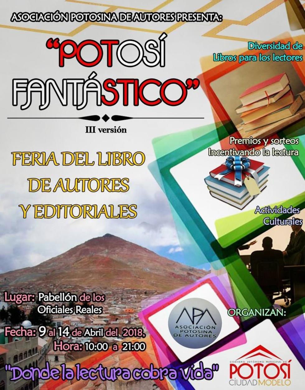 Mañana abre la tercera Feria del Libro “Potosí Fantástico”