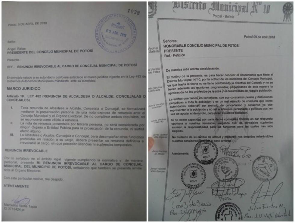 Marcelino Vedia ya presentó su renuncia al Concejo Municipal
