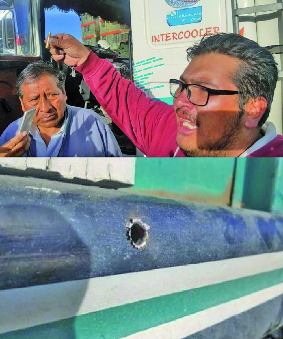 Tranportista denuncia que efectivos del UCA dispararon a su camión