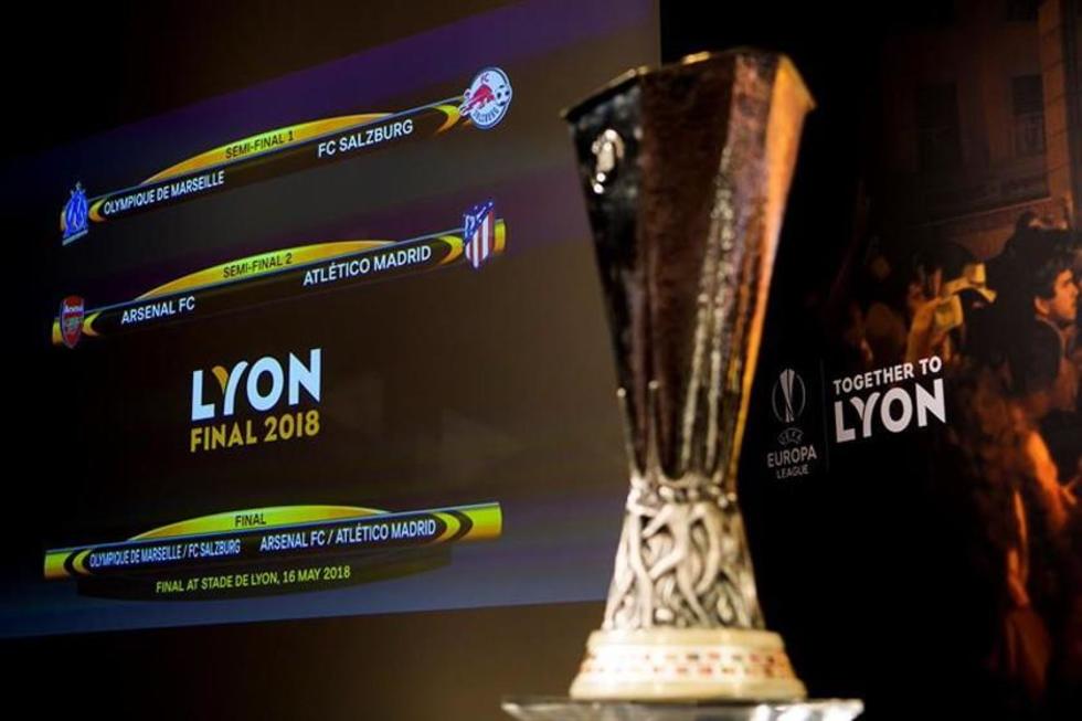 Arsenal-Atlético y Olympique-Salzburgo se medirán en semis