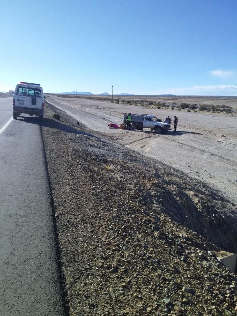Falla mecánica ocasiona un accidente vial