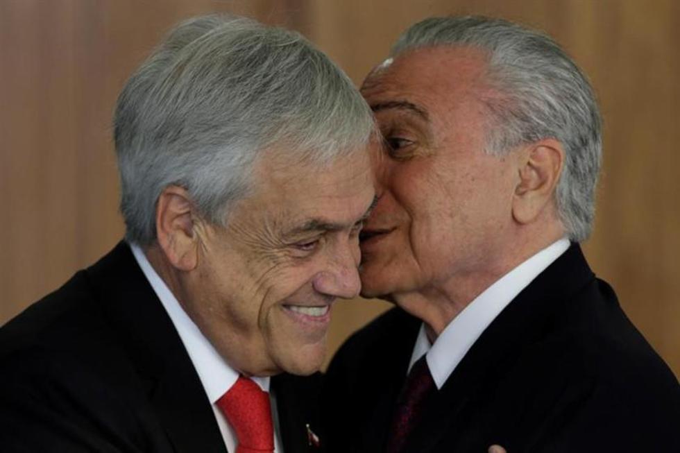 Los presidentes de Chile y Brasil afinan relación económica 