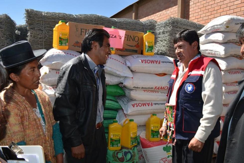 Dotan de alimentos por más de Bs 500.000 para  internados escolares