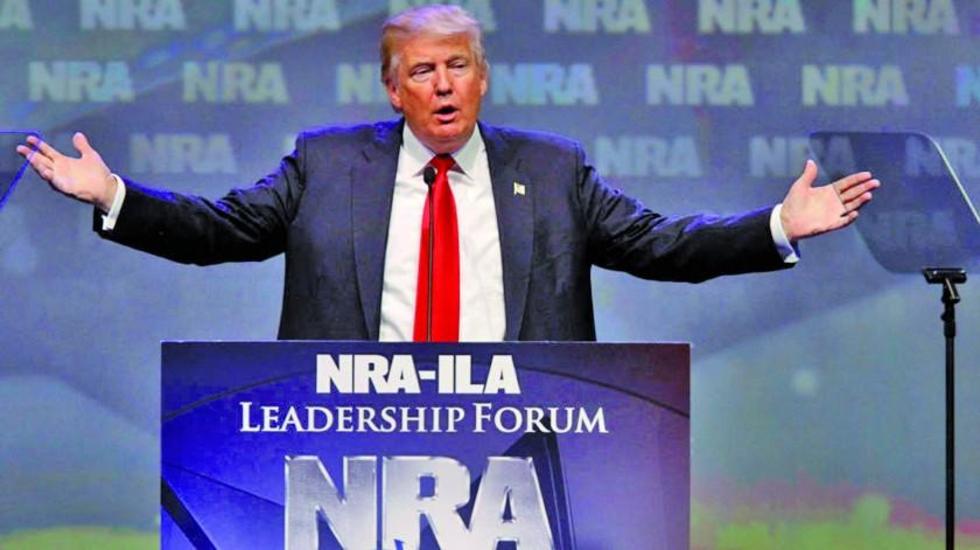 Trump apoya a una asociación de armas en Estados Unidos