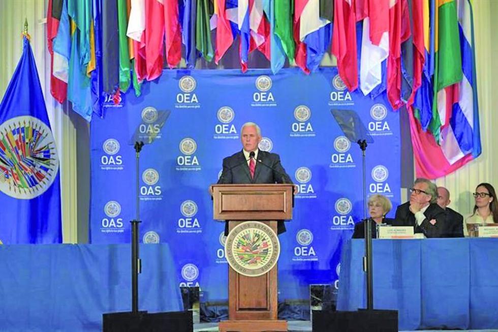 EE.UU. pide a la OEA suspender a Venezuela e impone sanciones