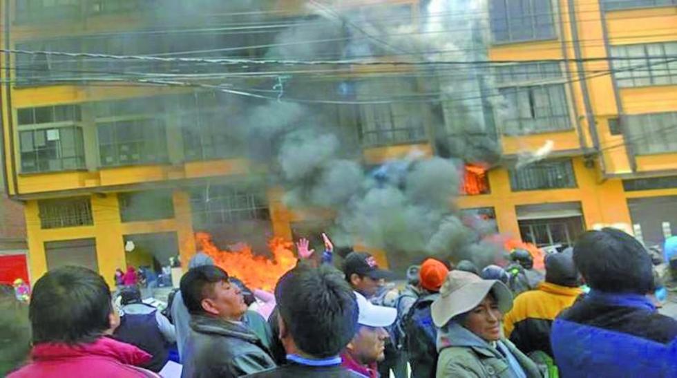 Dan 5 años de cárcel a dirigentes por la quema de alcaldía alteña