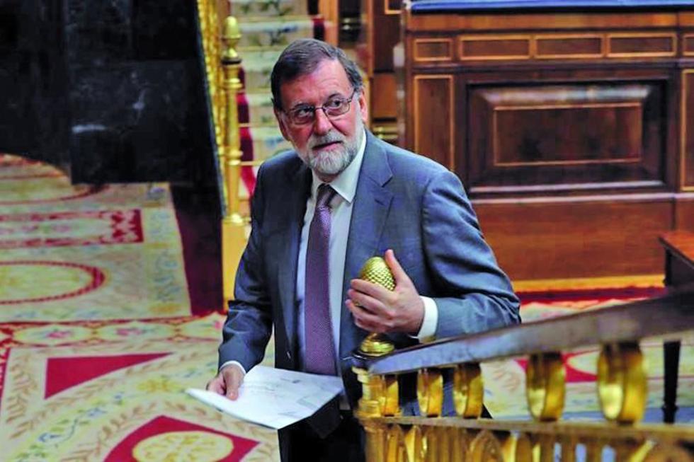 El Congreso de España debate la censura el presidente Rajoy