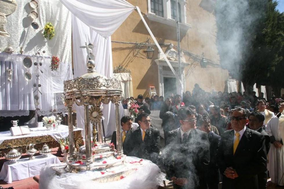 Potosí vive fiesta de Corpus Christi 
