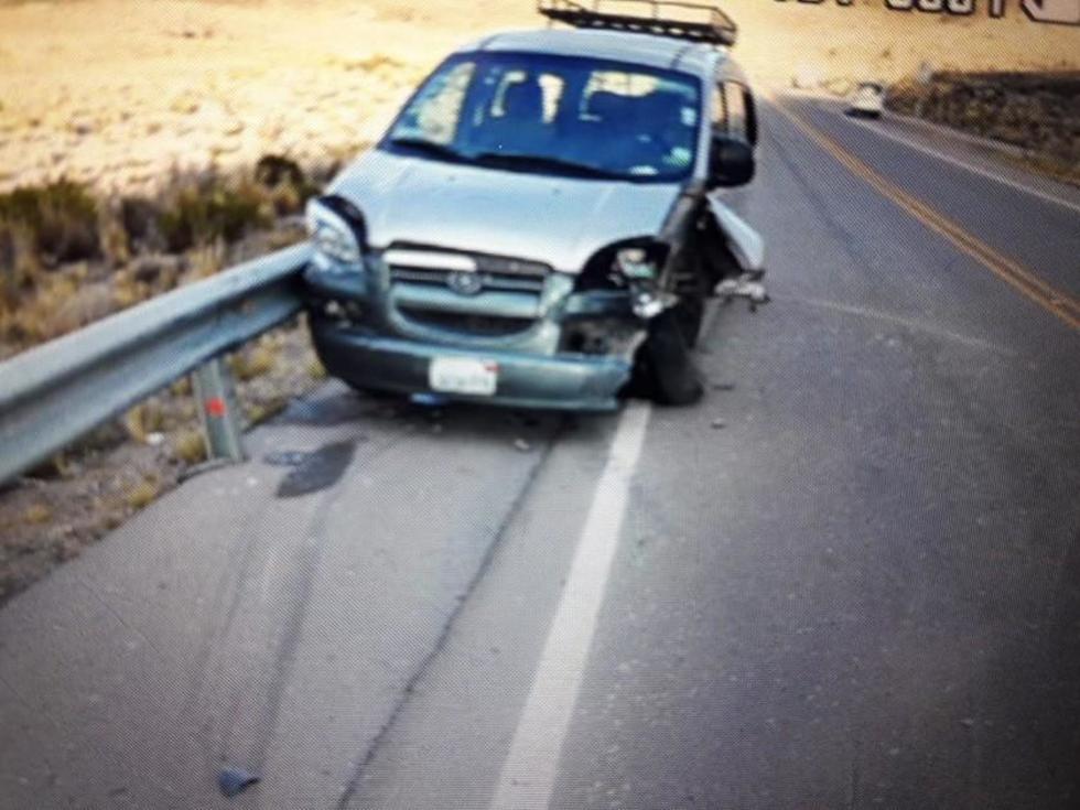 Un exceso de velocidad  provoca un accidente