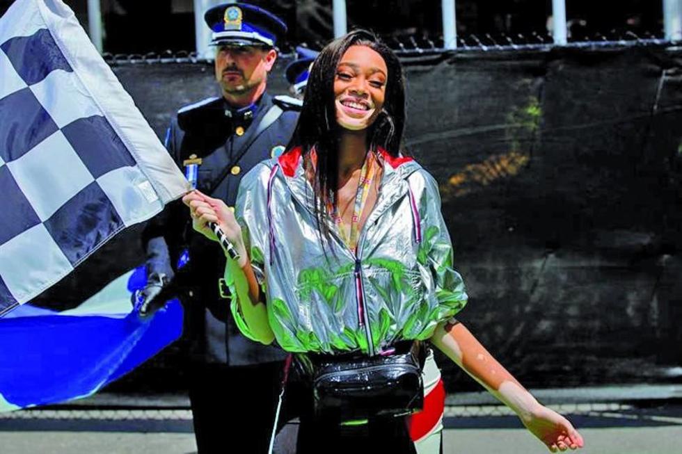 La carrera acabó en la vuelta 68 tras un error de la modelo Winnie Harlow
