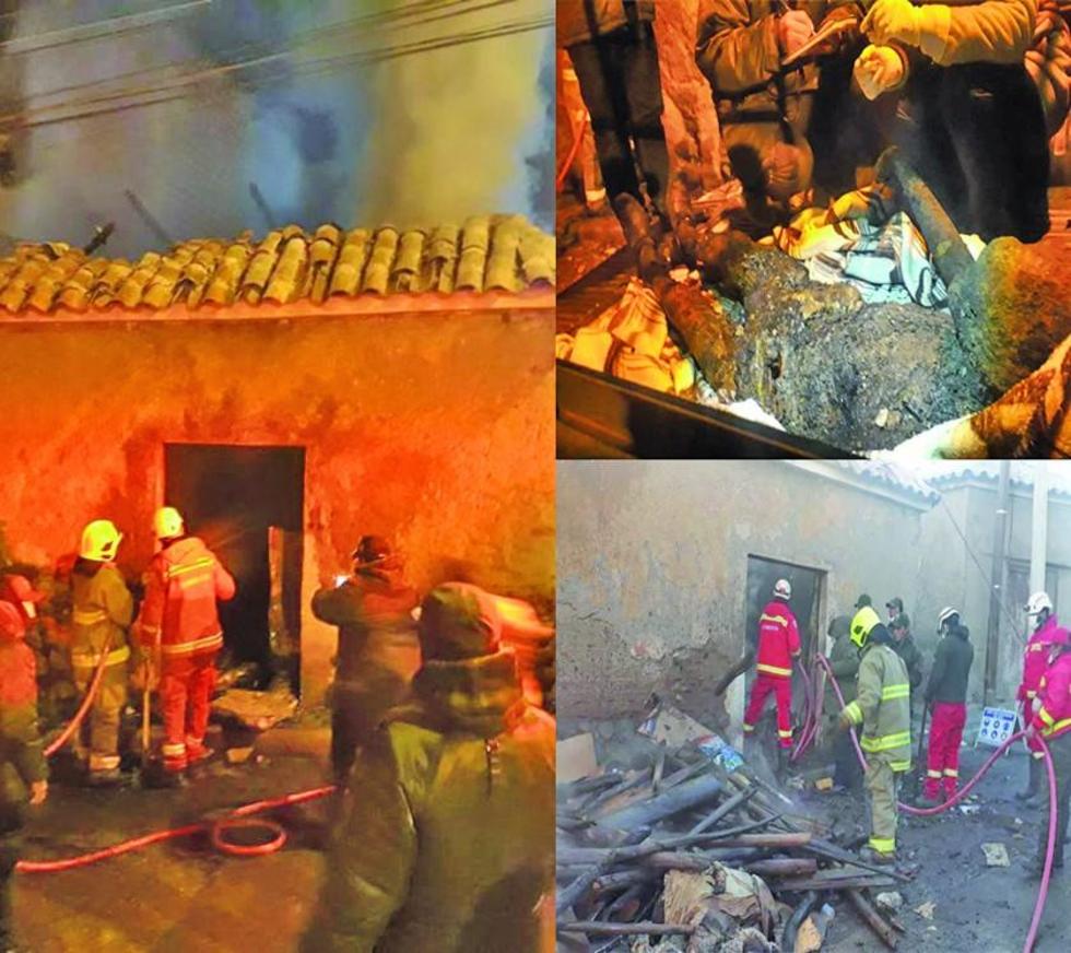 Vela causa incendio y carboniza a un anciano