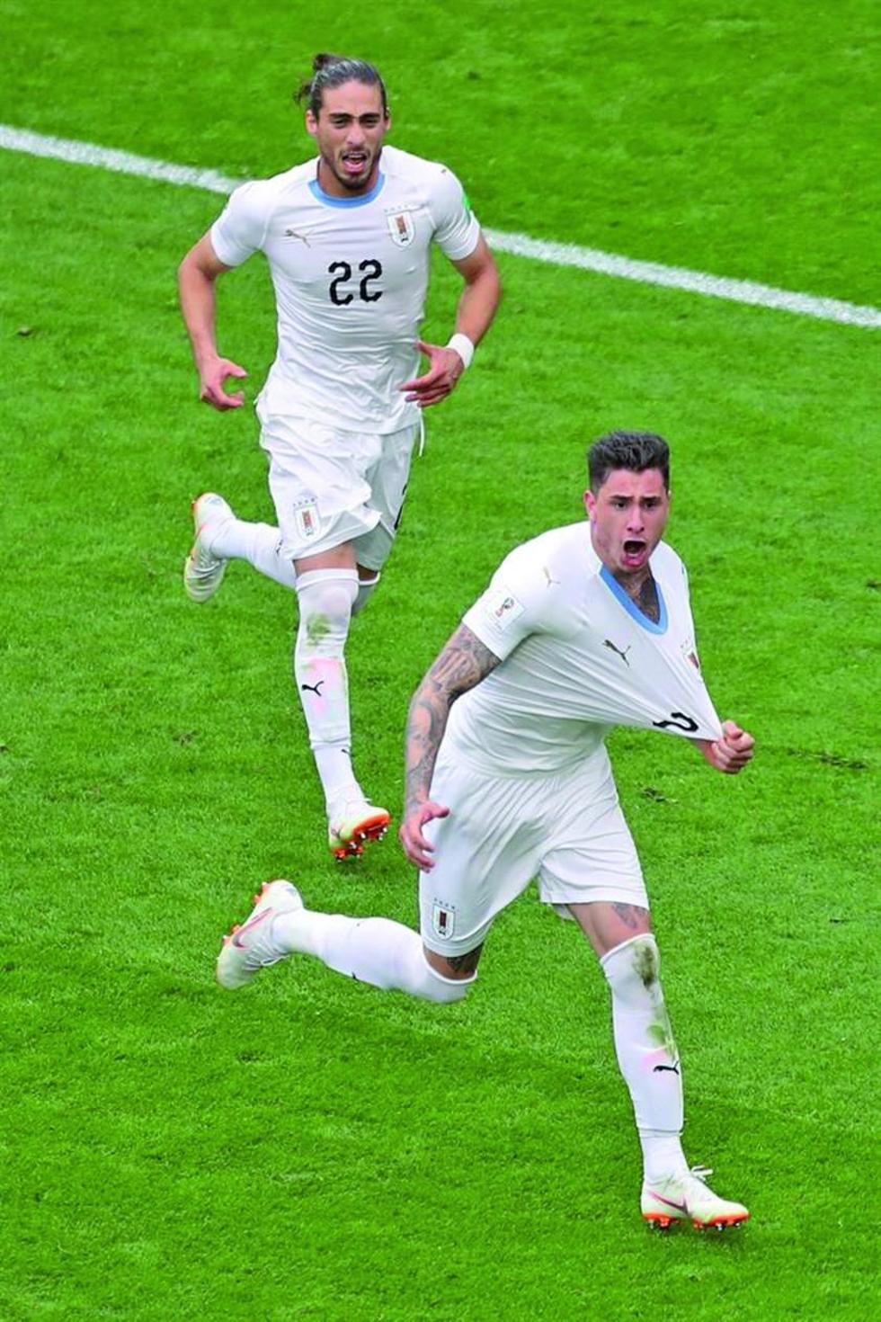 Uruguay le gana sobre el final a Egipto