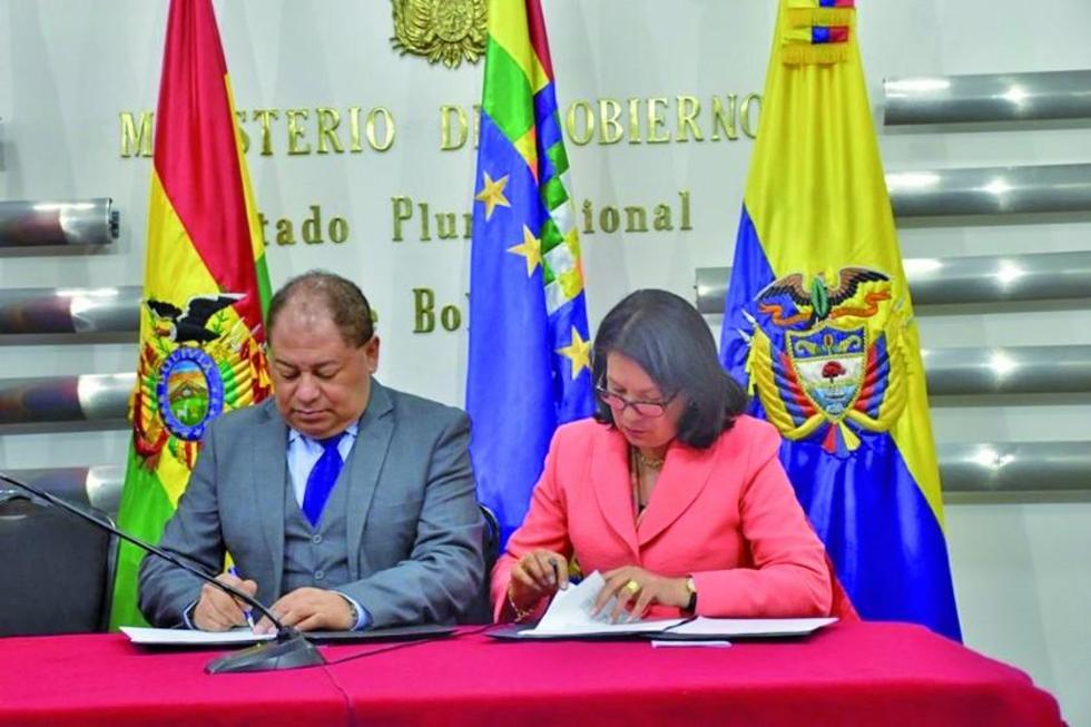 Gobiernos boliviano y colombiano intercambiarán información migratoria