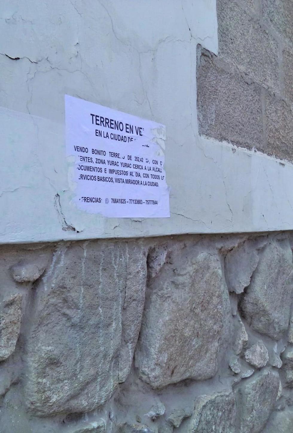 Piden retiro de un aviso de pared de la Casa de Moneda