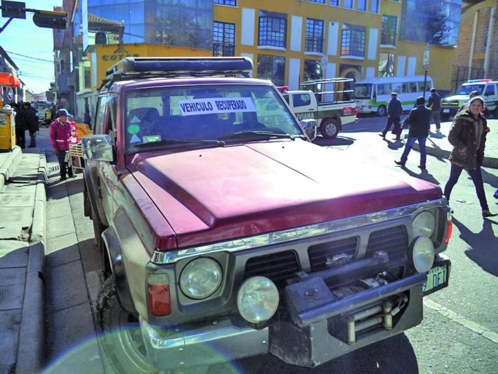 Ladrón admite que robó jeep a su conocida