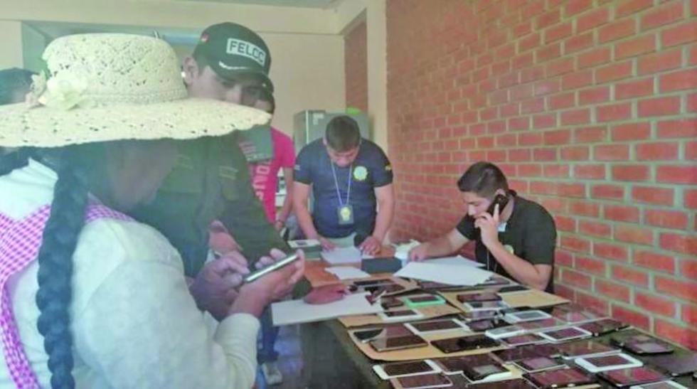 Felcc recupera 170 celulares robados en Cochabamba