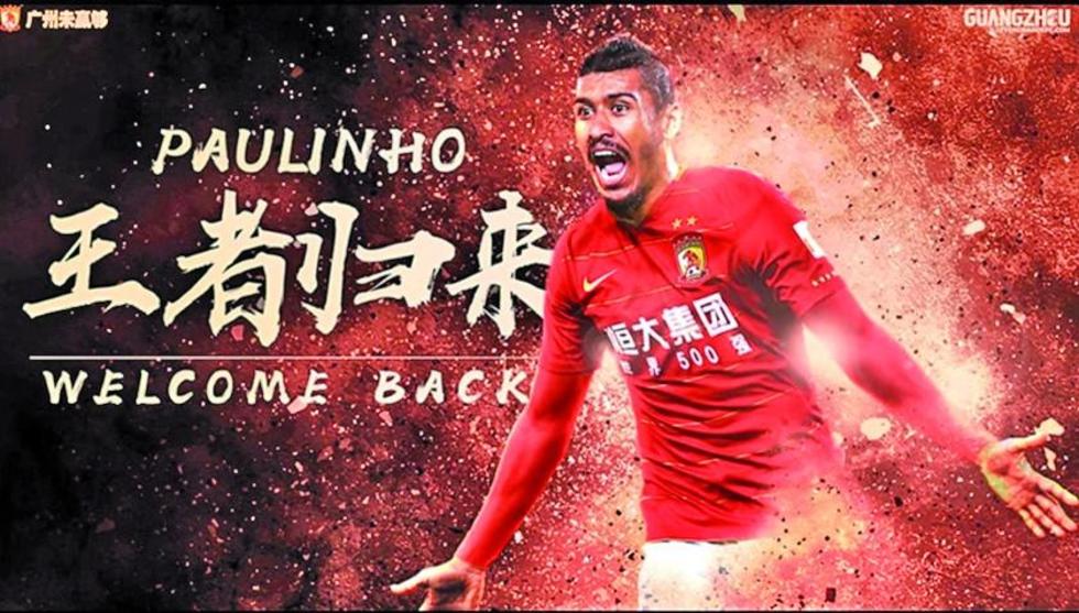 Barcelona cede a Paulinho al Guangzhou chino por un año