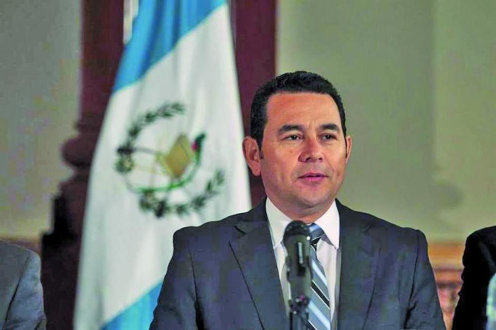 Piden retirar el fuero a Jimmy Morales por delitos electorales