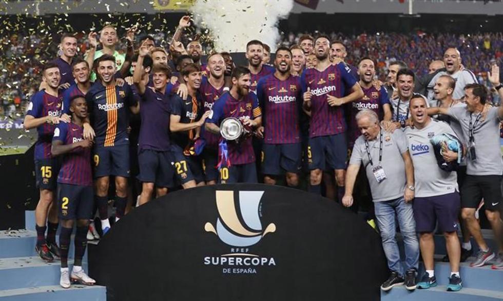 Barza gana su decimotercera Supercopa de España