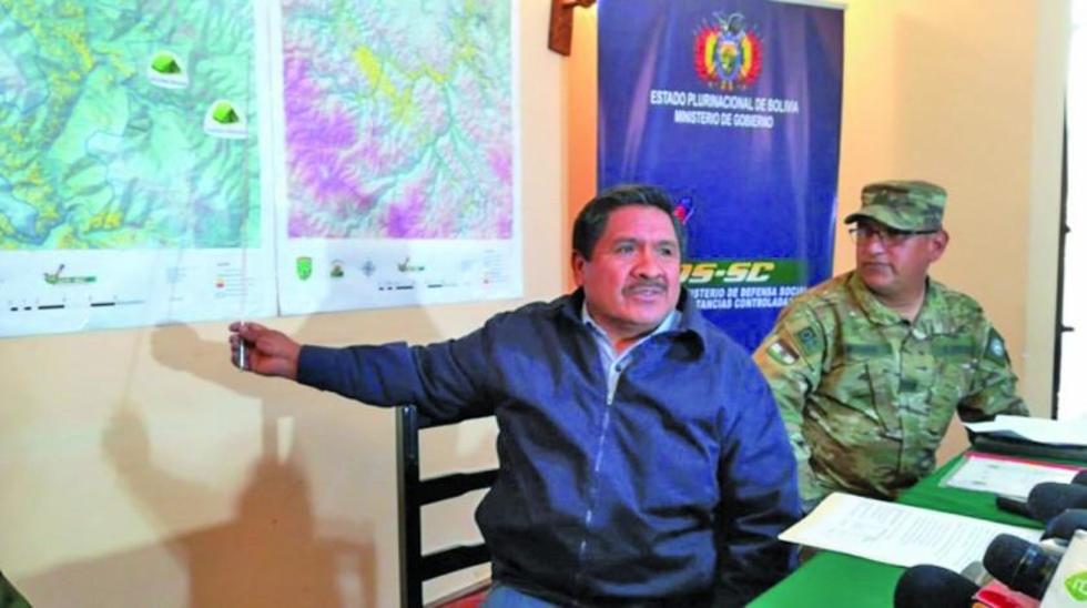 Gobierno: hay pozas de maceración de droga en el Polígono 7 del Tipnis