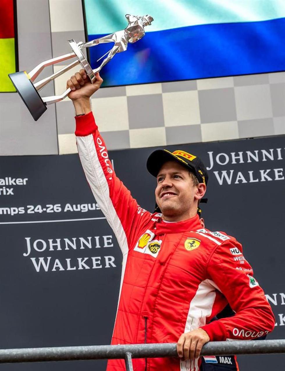 Vettel impone su ley  en el GP de Bélgica