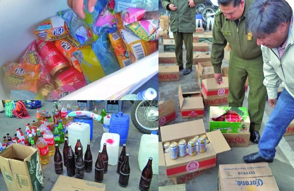 Comercializaban la cerveza en  las cajas de Maltita y de Pilfrut