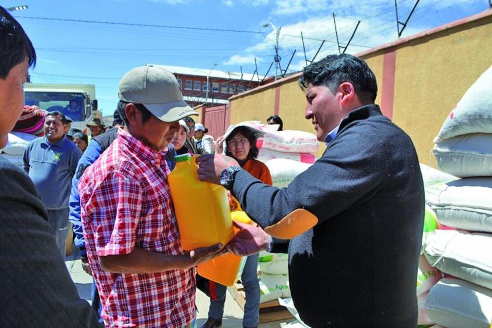 Entregaron alimentos a 18 internados de 16 municipios