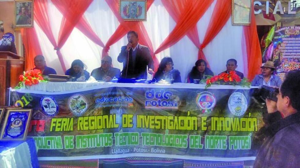 Institutos tecnológicos del Norte de Potosí presentan sus innovaciones