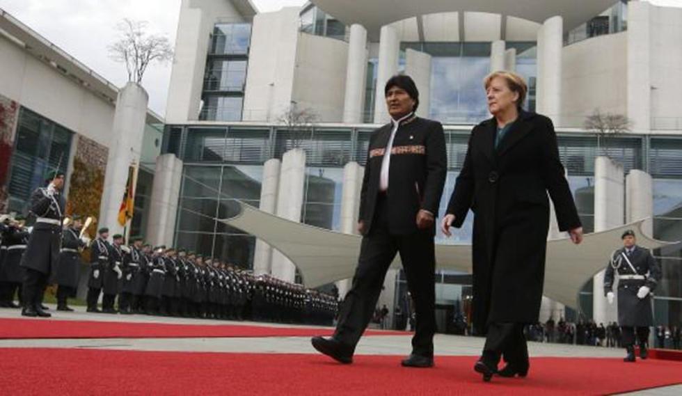 Evo anuncia probable visita de la canciller Angela Merkel