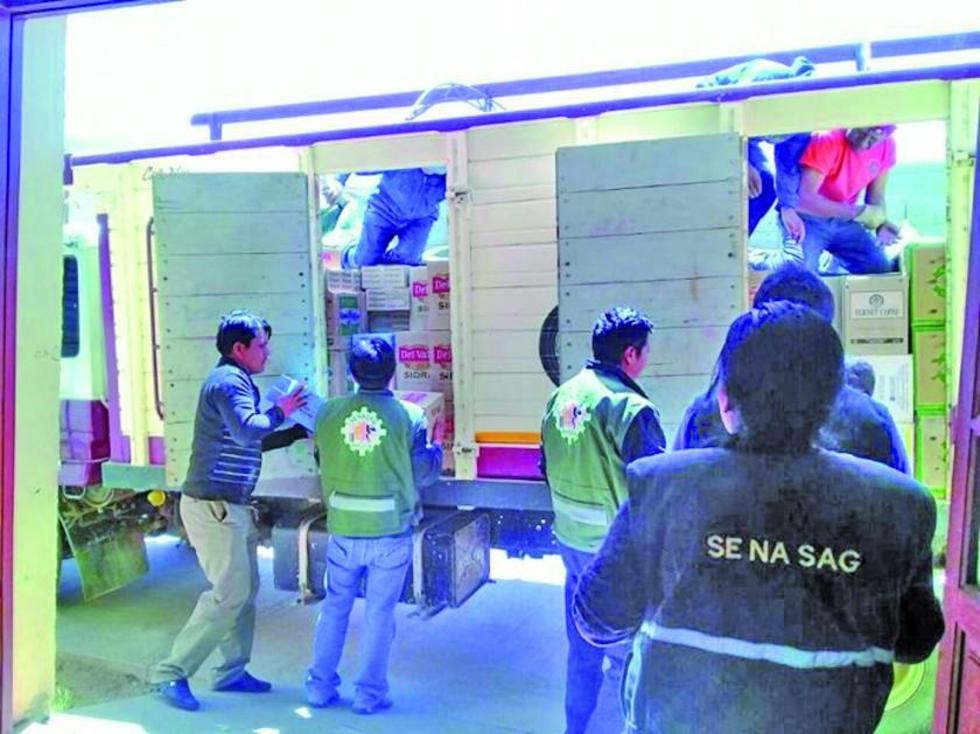 Senasag decomisa productos que provienen de Argentina