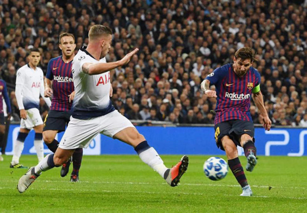 Barza golea a Tottenham en la Champions