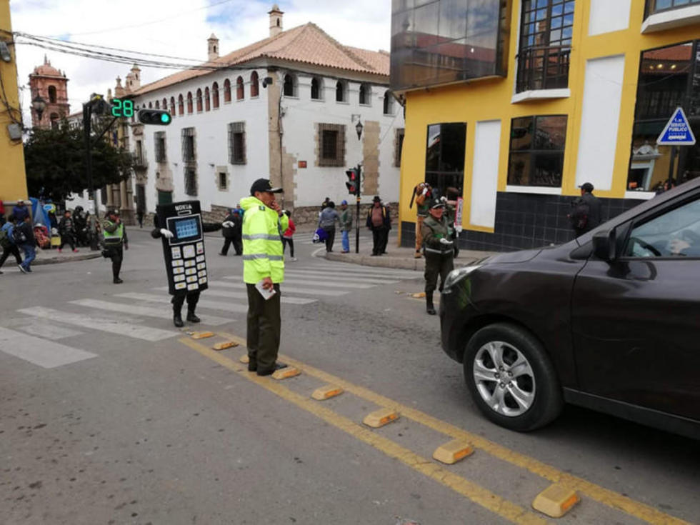 Policías de Tránsito otra vez salieron a las calles