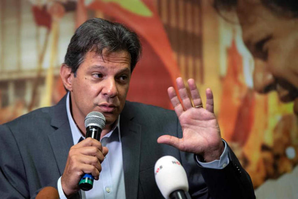 Haddad dice que le faltan "ocho puntos" para vencer a Bolsonaro