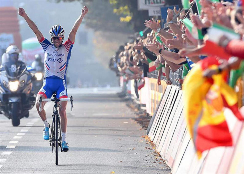 Pinot conquista por primera vez en su carrera la clásica Il Lombardía