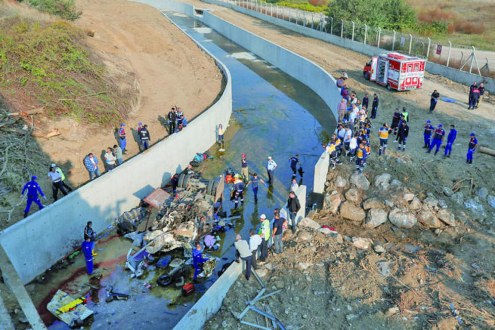 Mueren 22 inmigrantes en un accidente carretero en Turquía 