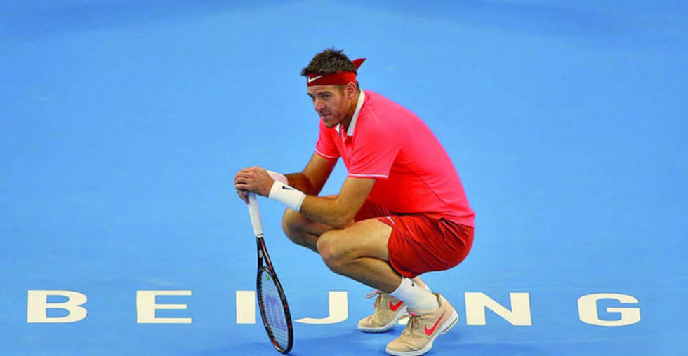 Del Potro sufre una fractura en la pierna derecha