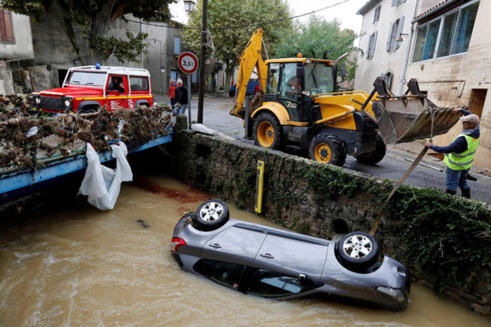 Mueren 12 personas en el sur de Francia tras fuertes tormentas
