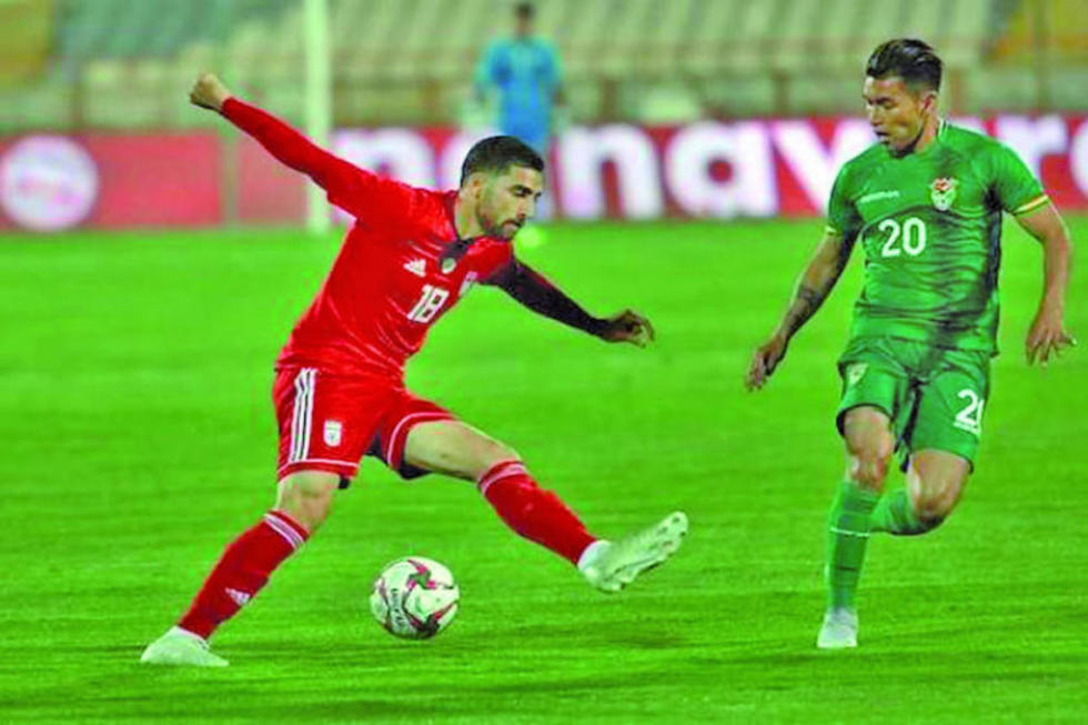 Irán derrota en amistoso a Bolivia 