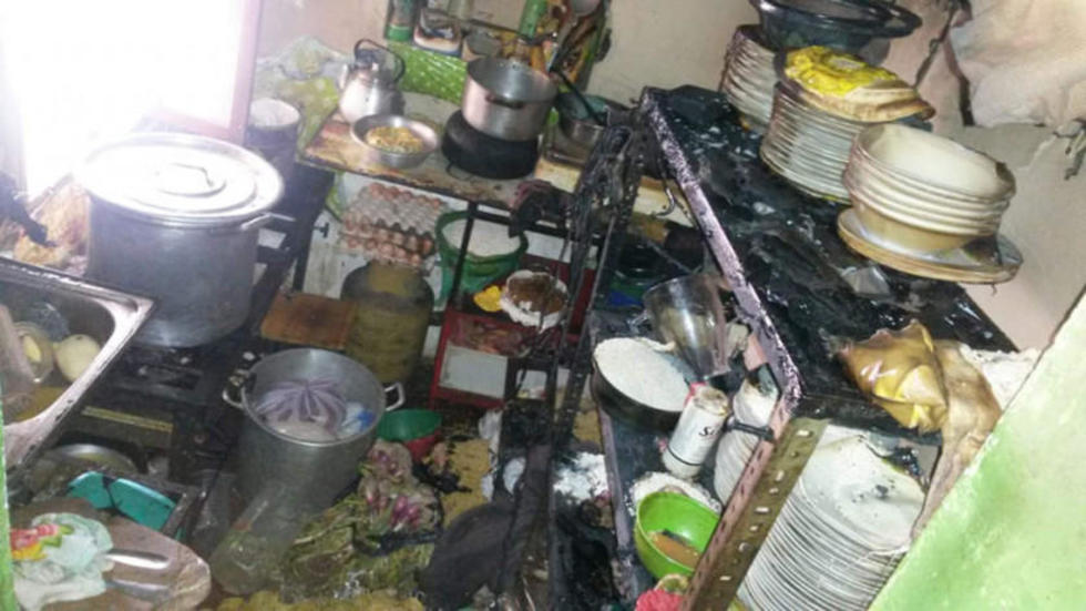 La mala conexión de gas a una cocina causa incendio