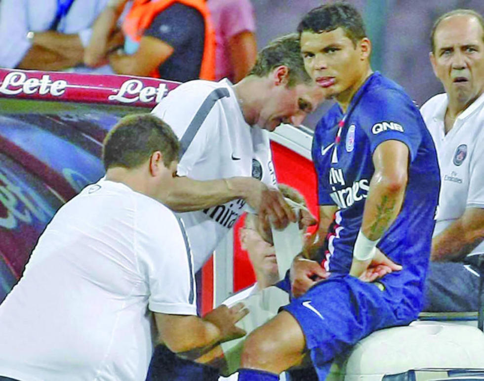 Thiago Silva será baja en PSG para la visita a Marsella