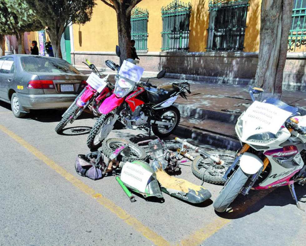 Diprove descubre ola de robos de motocicletas en la ciudad