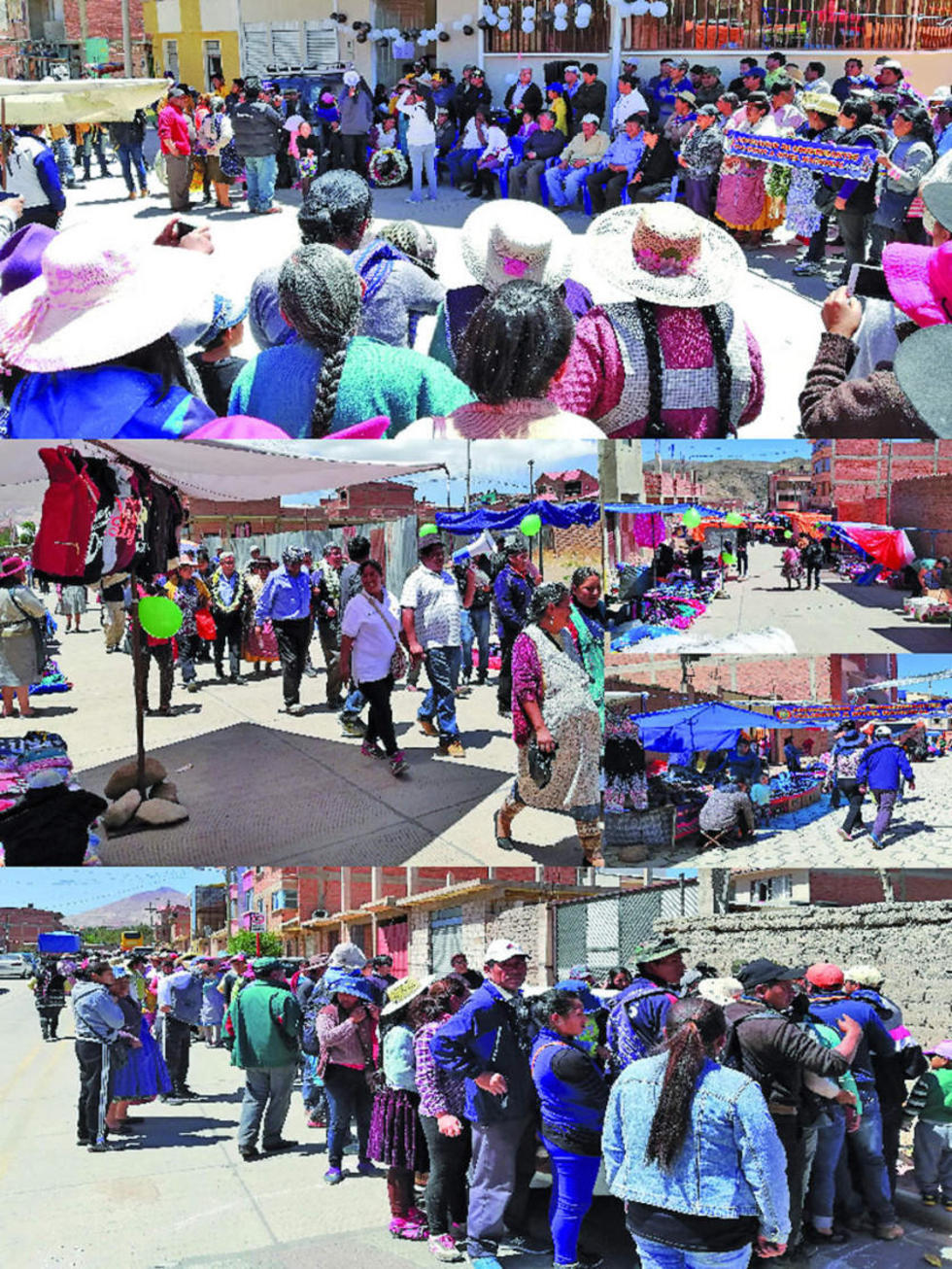 Instalan nueva feria en la zona  Villa Banzer y proyectan una ley