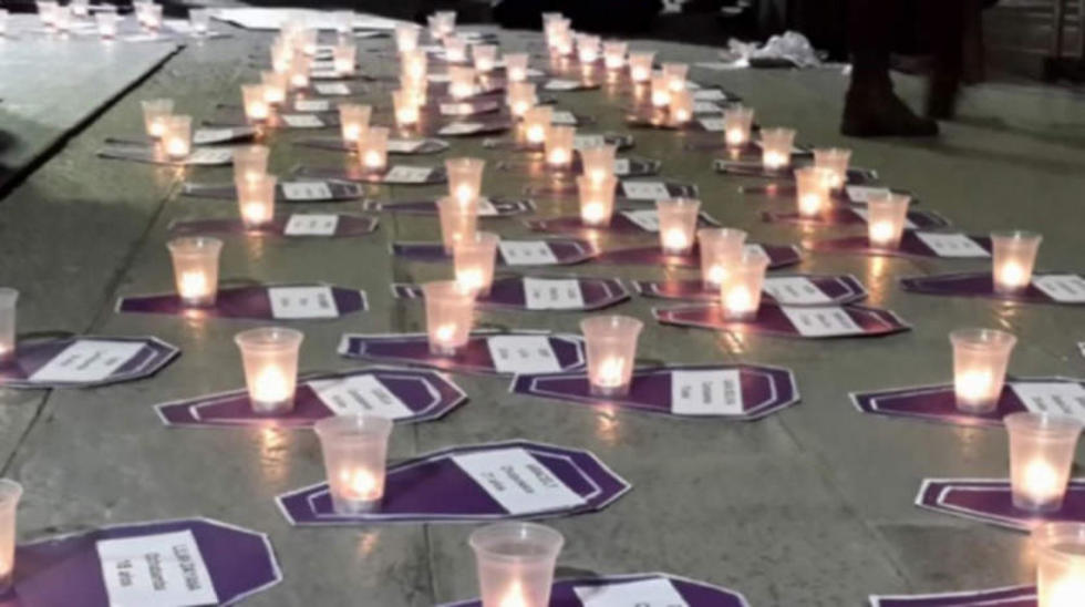 Caminata rinde tributo a mujeres víctimas de feminicidio y agresiones